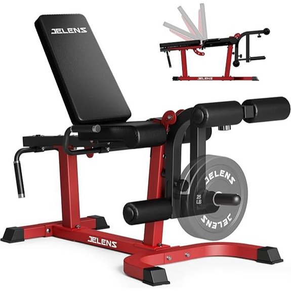 J10 Adjustable Leg Extension & Curl Machine