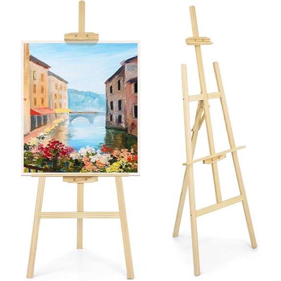 Wooden Adjustable Easel for Painting and Canvas
