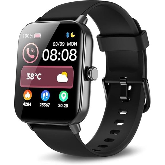 Smartwatch with Alexa Heart Rate SpO2 Waterproof Calls