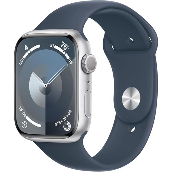 Apple Watch Series 9 GPS 45mm Silver & Storm Blue Band