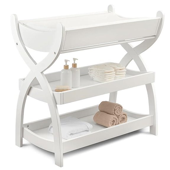 Comfy Cubs Baby Changing Table with Shelves