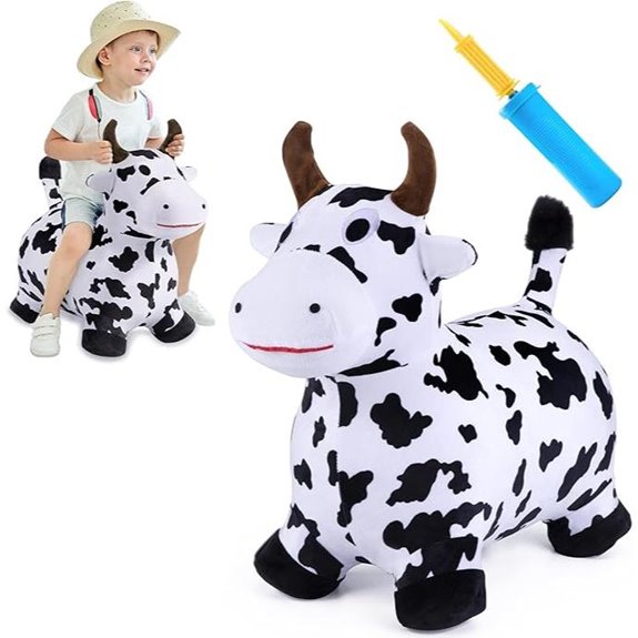 iPlay Bouncy Cow Horse Toddler Inflatable Toy