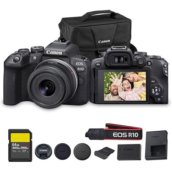Canon EOS R10 Mirrorless Camera Kit with Accessories