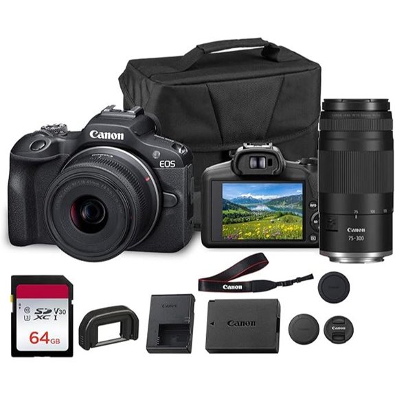 Canon EOS R100 Mirrorless Camera Kit with 2 Lenses