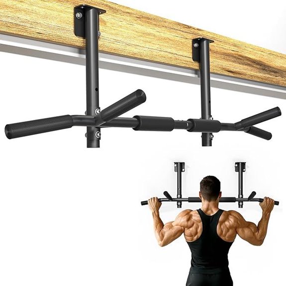 Joist Mounted Pull Up Bar Adjustable Ceiling Mount