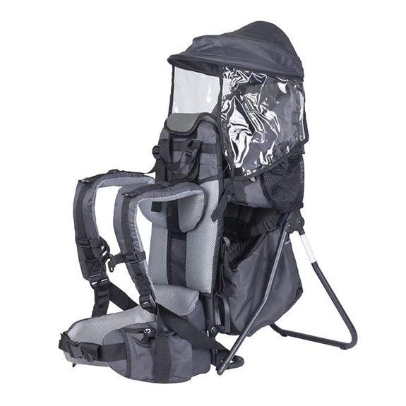 Baby Backpack Carrier with Rain Cover and Storage