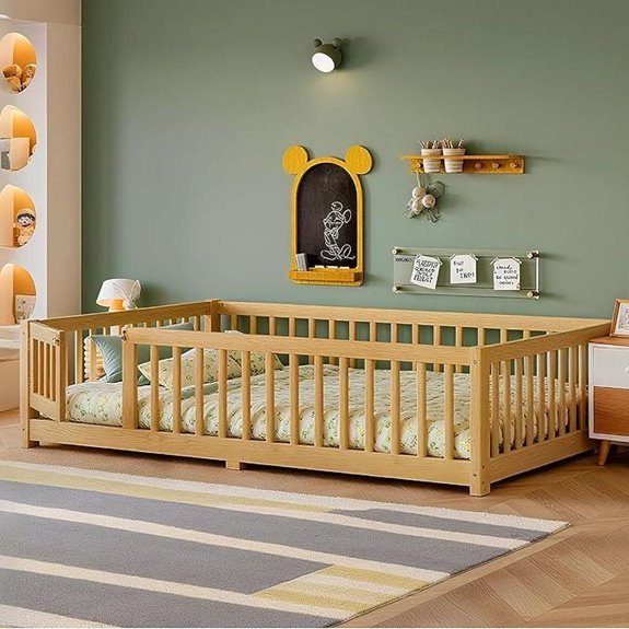 Bellemave Full Size Montessori Floor Bed for Kids
