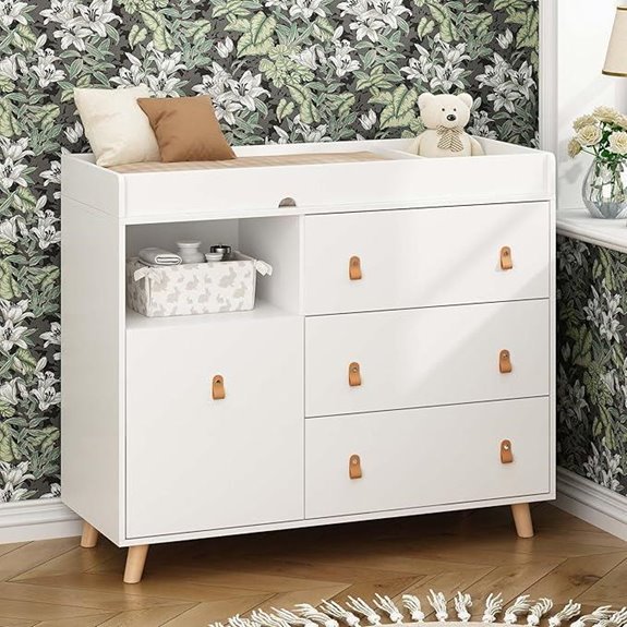 Baby Dresser Changing Table with Storage
