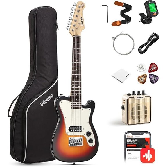 Donner 30 Inch Kids Electric Guitar Kit with Accessories