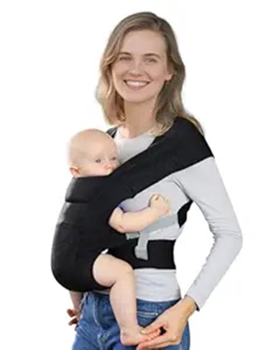 Cozy Ergonomic Baby Carrier with Cross-Back Support