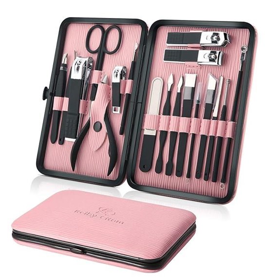 Professional 18-Piece Nail Clipper & Pedicure Set