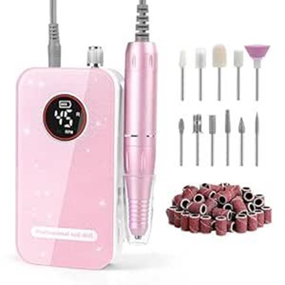 Professional Nail Drill Kit with 11 Bits & 50 Bands