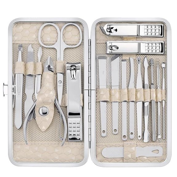 Yougai 18-Piece Stainless Steel Nail Care Kit