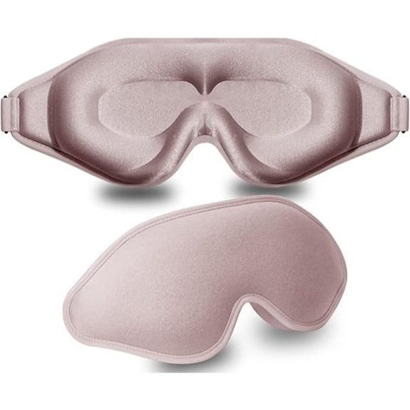 3D Contoured Sleep Mask with Adjustable Strap