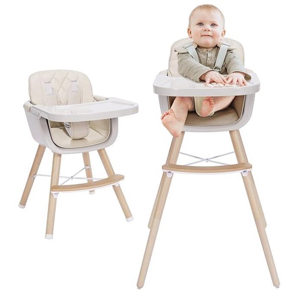 Mallify 3-in-1 Convertible Baby High Chair