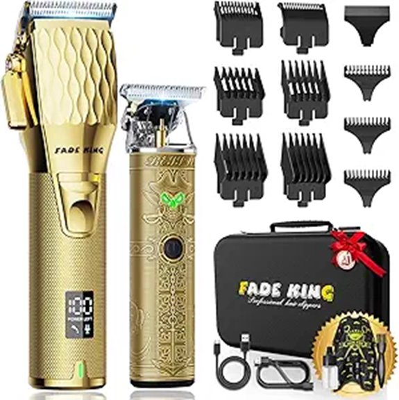 FADEKING Professional Cordless Hair & Beard Trimmer Set