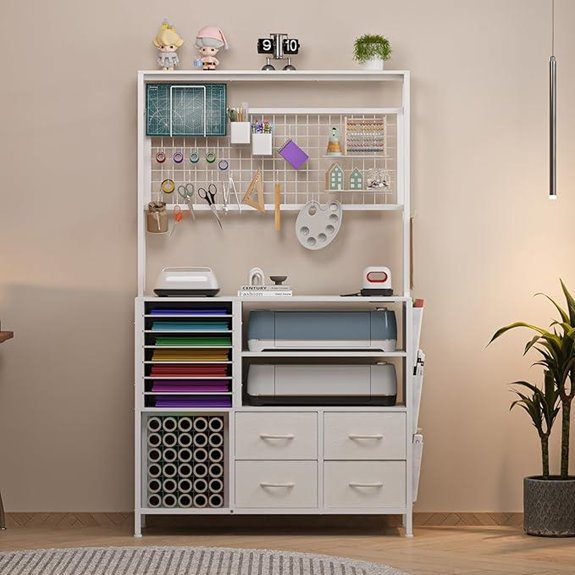 Craft Storage Cabinet for Cricut and Craft Room