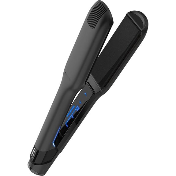 GLAMPALM 1.5 Ceramic Hair Straightener with Digital Heat