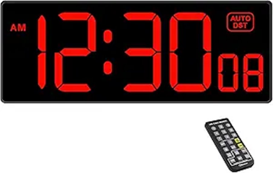 Soobest Digital Wall Clock with Seconds and Timer
