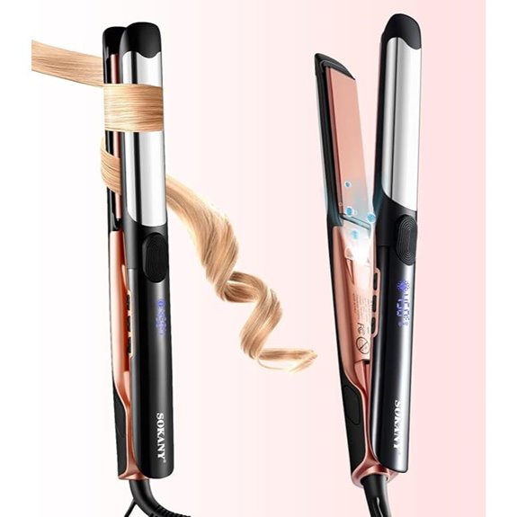 SOKANY 2-in-1 Flat Iron and Curler