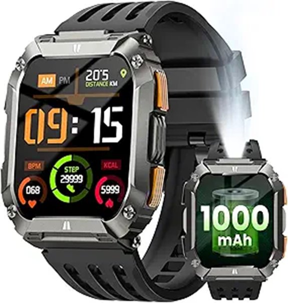 Military Smart Watch for Men with Long Battery