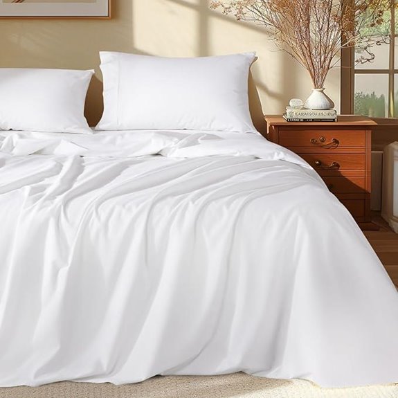Shilucheng Egyptian Cotton King Sheets Set (4-Piece)