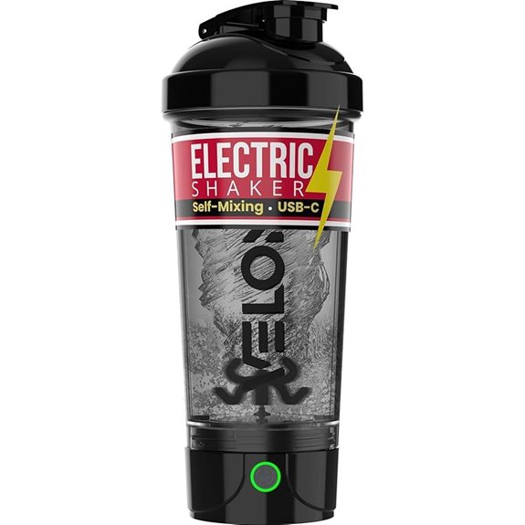 VELOMIX Electric Protein Shaker Bottle 24 oz
