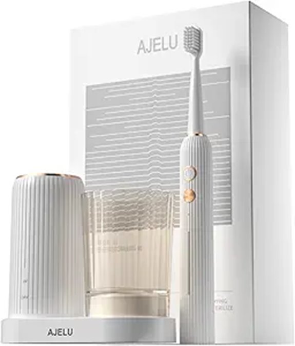 Electric Toothbrush Set with Drying & Sanitizing Holder