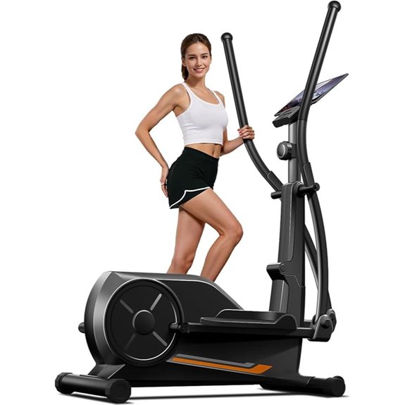 Cursor Fitness Elliptical Trainer with LCD Monitor