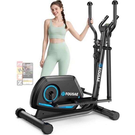 Elliptical Exercise Machine with LCD & App Support