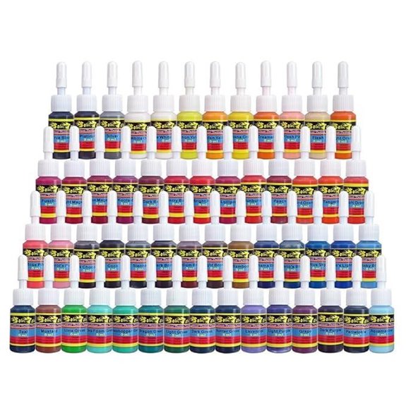 Solong Tattoo Ink Set with 54 Colors