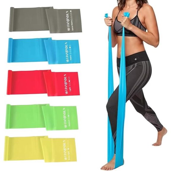 5 Pack Latex-Free Resistance Exercise Bands