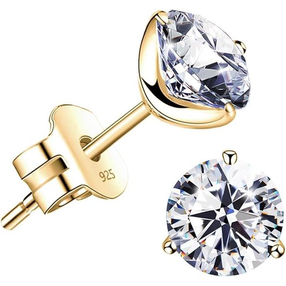 Stunning Flame 18K Gold Plated Simulated Diamond Earrings