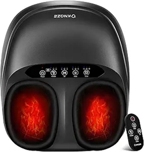 KNQZE Foot Massager with Heat Remote & Modes