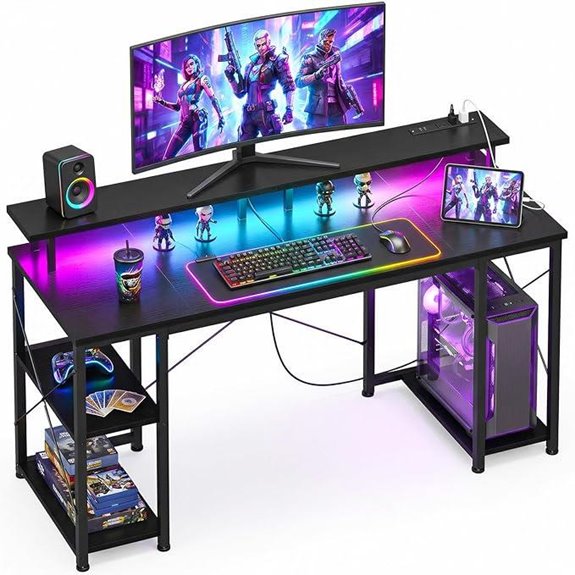 gaming desk with led