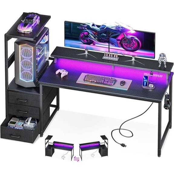 gaming desk with usb