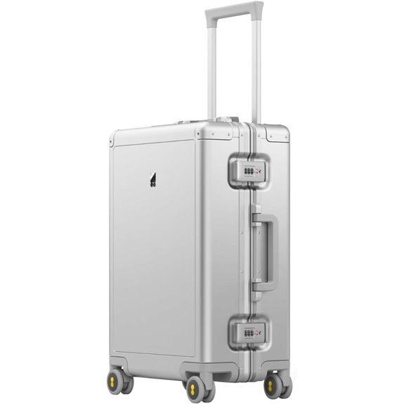 LEVEL8 Gibraltar 20-Inch Aluminum Spinner Luggage