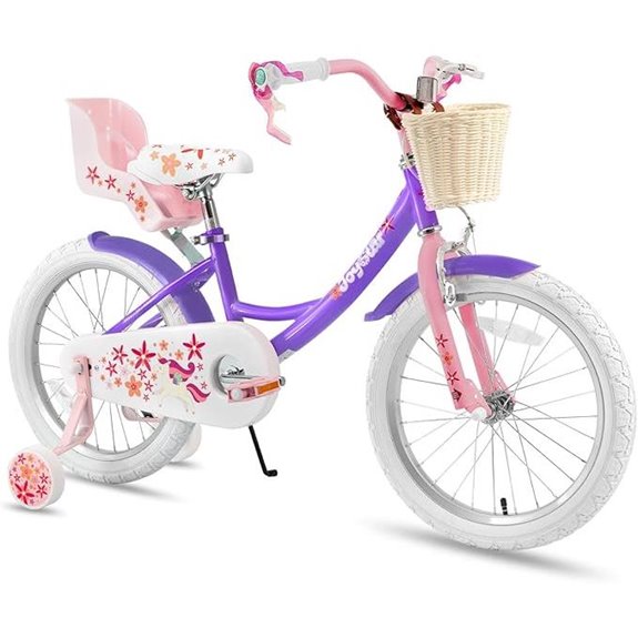 JOYSTAR Girls' Unicorn Kids Bike with Accessories