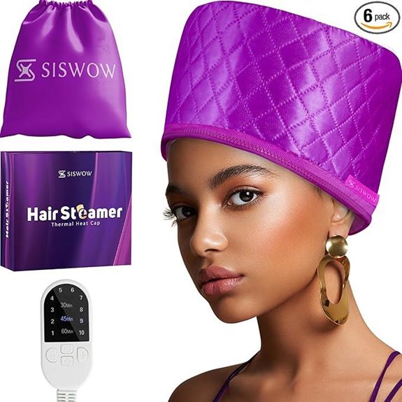 Deep Conditioning Hair Steamer with Heating Cap