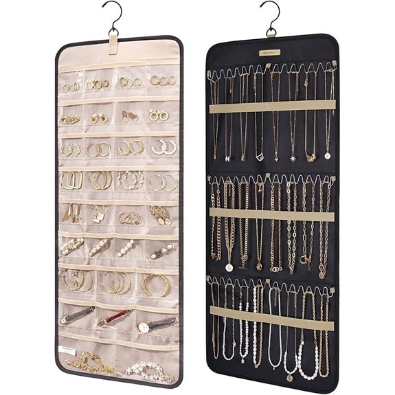 BAGSMART Hanging Jewelry Organizer with Hooks
