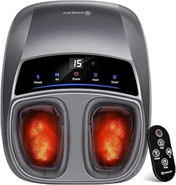 KINGJOY Heated Foot Massager for Neuropathy and Pain