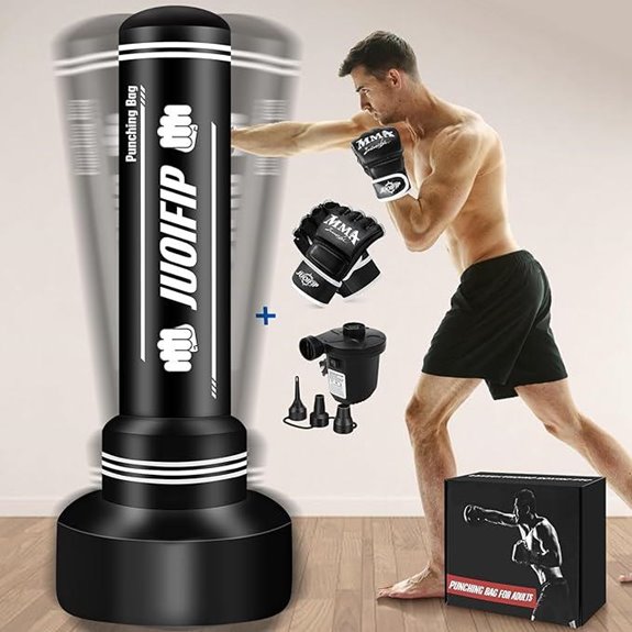 Heavy Punching Bag with Stand and Gloves