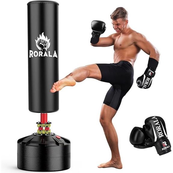 Freestanding Punching Bag with Gloves 70-inch 203lbs