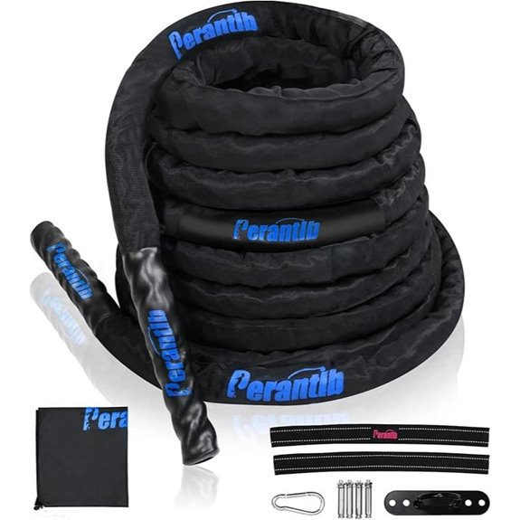 Perantlb Heavy Battle Rope with Nylon Sleeve