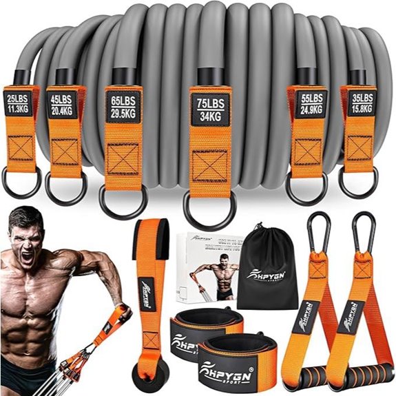HPYGN Heavy Resistance Bands Set for Fitness