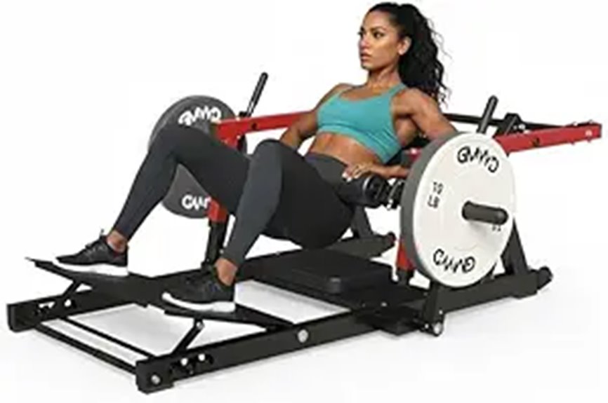 GMWD Hip Thrust Machine with Weight Holder