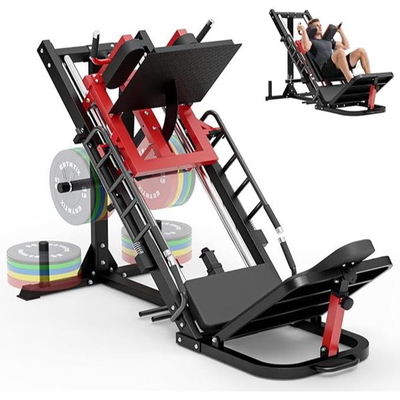 Leg Press & Hack Squat Machine for Home Gym