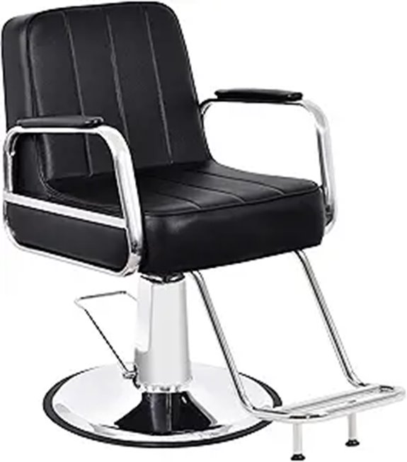 BarberPub Hydraulic Salon Barber Chair for Hair Styling