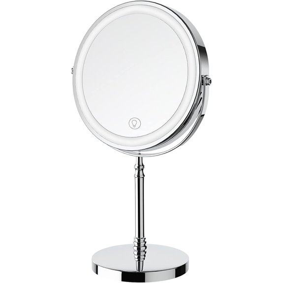 illuminated rechargeable makeup mirror