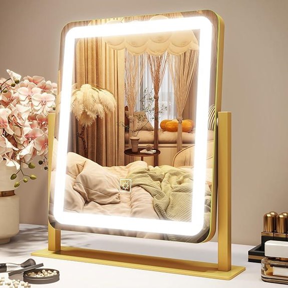 illuminated touch vanity